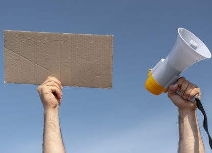 activists-marching-together-with-megaphone